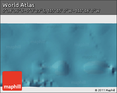 Satellite 3D Map of the Area around 0° 21' 0" S, 145° 16' 30" W