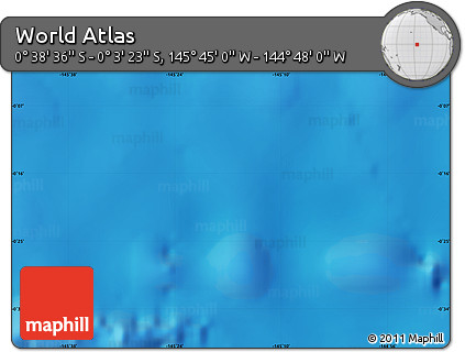 Physical Map of the Area around 0° 21' 0" S, 145° 16' 30" W