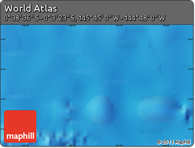 Physical Map of the Area around 0° 21' 0" S, 145° 16' 30" W