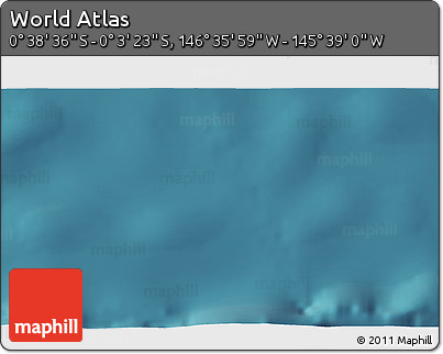 Satellite 3D Map of the Area around 0° 21' 0" S, 146° 7' 30" W