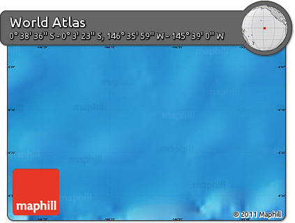 Physical Map of the Area around 0° 21' 0" S, 146° 7' 30" W
