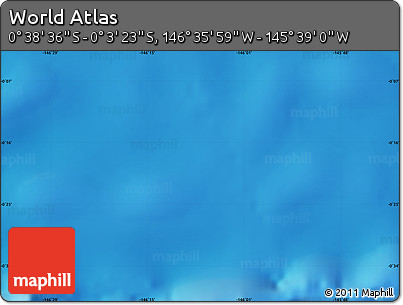 Physical Map of the Area around 0° 21' 0" S, 146° 7' 30" W