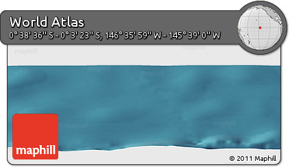 Satellite Panoramic Map of the Area around 0° 21' 0" S, 146° 7' 30" W