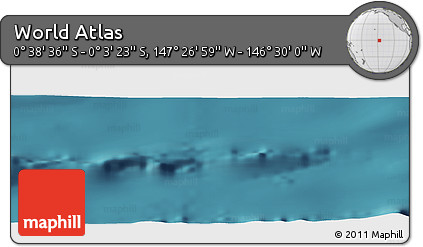 Satellite Panoramic Map of the Area around 0° 21' 0" S, 146° 58' 29" W