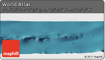Satellite Panoramic Map of the Area around 0° 21' 0" S, 146° 58' 29" W