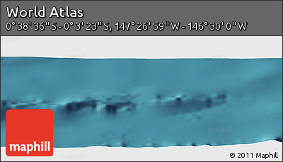Satellite Panoramic Map of the Area around 0° 21' 0" S, 146° 58' 29" W