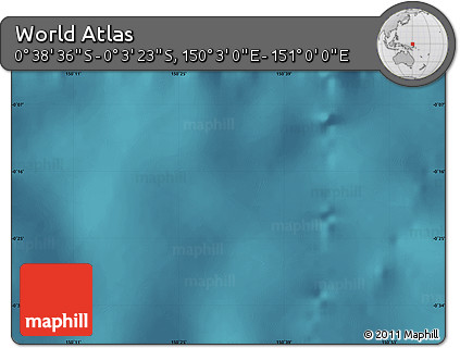 Satellite Map of the Area around 0° 21' 0" S, 150° 31' 30" E