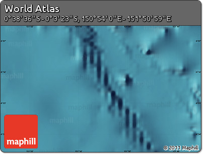 Satellite Map of the Area around 0° 21' 0" S, 151° 22' 30" E