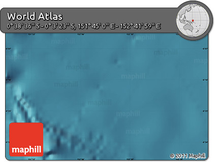 Satellite Map of the Area around 0° 21' 0" S, 152° 13' 29" E
