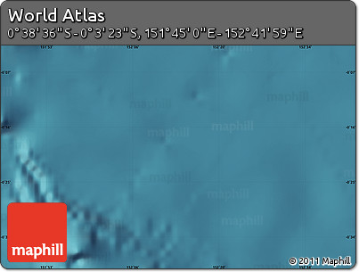 Satellite Map of the Area around 0° 21' 0" S, 152° 13' 29" E