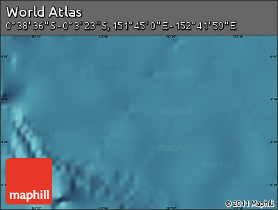 Satellite Map of the Area around 0° 21' 0" S, 152° 13' 29" E