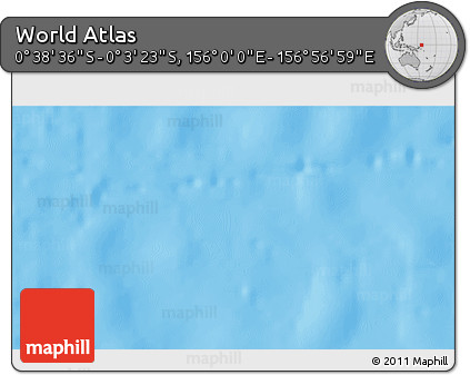 Political 3D Map of the Area around 0° 21' 0" S, 156° 28' 29" E