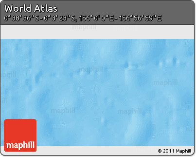 Political 3D Map of the Area around 0° 21' 0" S, 156° 28' 29" E