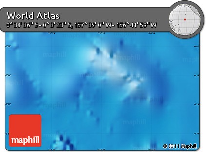 Physical Map of the Area around 0° 21' 0" S, 157° 10' 30" W