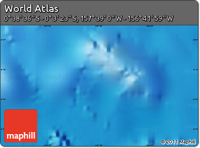 Physical Map of the Area around 0° 21' 0" S, 157° 10' 30" W