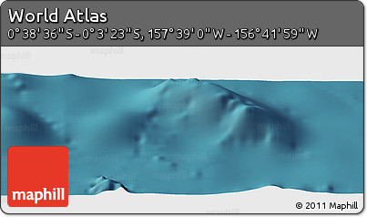 Satellite Panoramic Map of the Area around 0° 21' 0" S, 157° 10' 30" W
