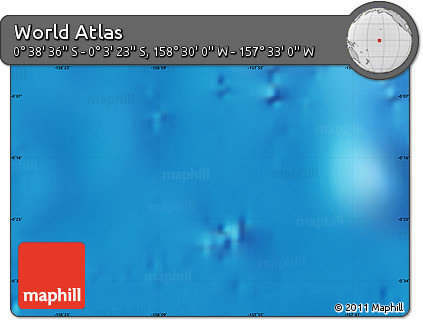 Physical Map of the Area around 0° 21' 0" S, 158° 1' 30" W