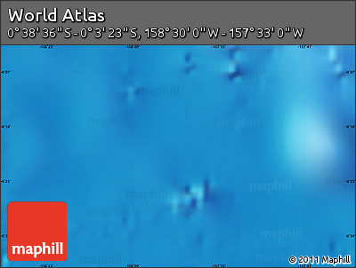 Physical Map of the Area around 0° 21' 0" S, 158° 1' 30" W