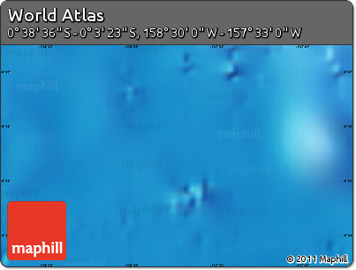 Physical Map of the Area around 0° 21' 0" S, 158° 1' 30" W