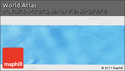 Physical Panoramic Map of the Area around 0° 21' 0" S, 159° 52' 30" E