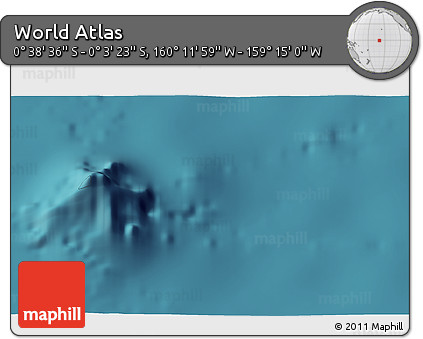 Satellite 3D Map of the Area around 0° 21' 0" S, 159° 43' 29" W