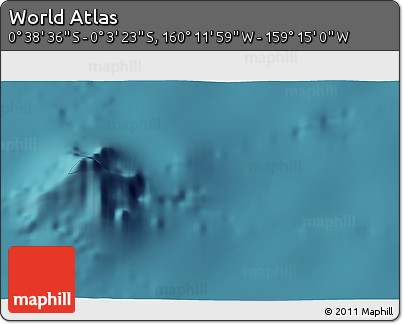 Satellite 3D Map of the Area around 0° 21' 0" S, 159° 43' 29" W
