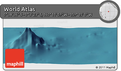 Satellite Panoramic Map of the Area around 0° 21' 0" S, 159° 43' 29" W