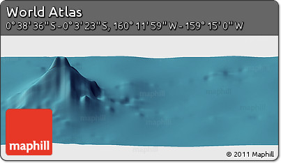 Satellite Panoramic Map of the Area around 0° 21' 0" S, 159° 43' 29" W