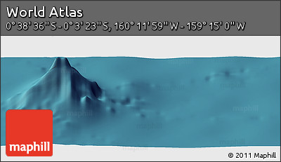 Satellite Panoramic Map of the Area around 0° 21' 0" S, 159° 43' 29" W