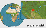 Satellite Location Map of the area around 0° 21' 0" S, 15° 22' 30" E