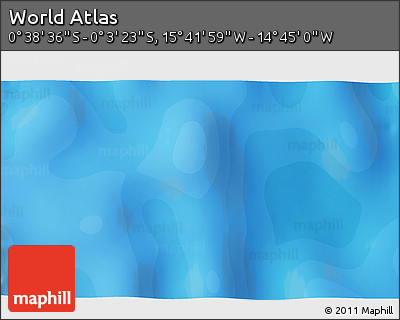 Political 3D Map of the Area around 0° 21' 0" S, 15° 13' 29" W