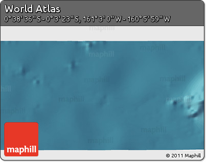 Satellite 3D Map of the Area around 0° 21' 0" S, 160° 34' 29" W