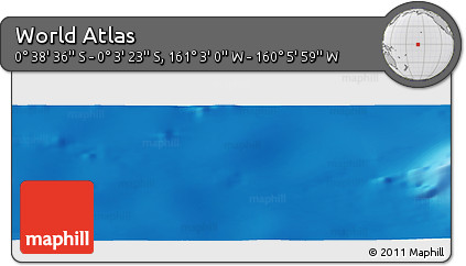 Physical Panoramic Map of the Area around 0° 21' 0" S, 160° 34' 29" W