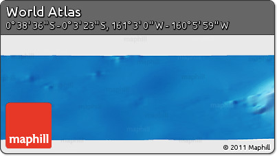Physical Panoramic Map of the Area around 0° 21' 0" S, 160° 34' 29" W