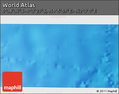 Shaded Relief 3D Map of the Area around 0° 21' 0" S, 161° 34' 29" E