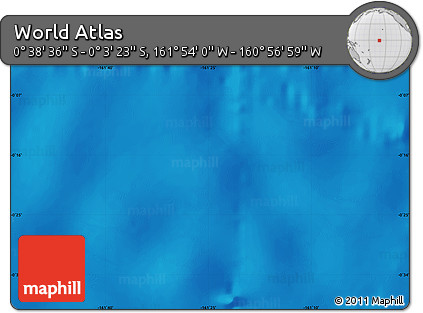Physical Map of the Area around 0° 21' 0" S, 161° 25' 30" W