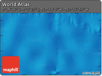 Physical Map of the Area around 0° 21' 0" S, 161° 25' 30" W