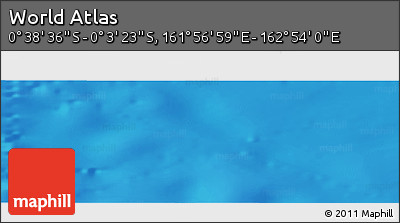 Shaded Relief Panoramic Map of the Area around 0° 21' 0" S, 162° 25' 30" E