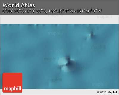 Satellite 3D Map of the Area around 0° 21' 0" S, 162° 16' 30" W