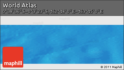 Shaded Relief Panoramic Map of the Area around 0° 21' 0" S, 163° 16' 30" E
