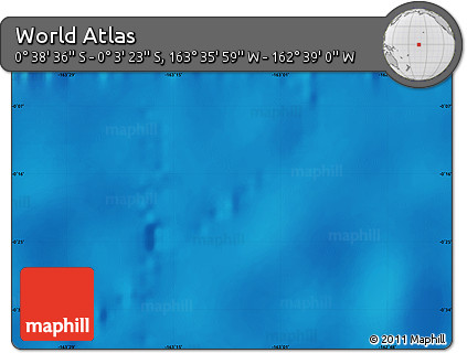 Physical Map of the Area around 0° 21' 0" S, 163° 7' 30" W