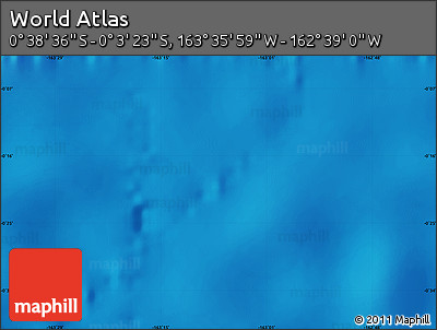 Physical Map of the Area around 0° 21' 0" S, 163° 7' 30" W