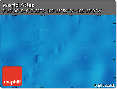 Physical Map of the Area around 0° 21' 0" S, 163° 7' 30" W