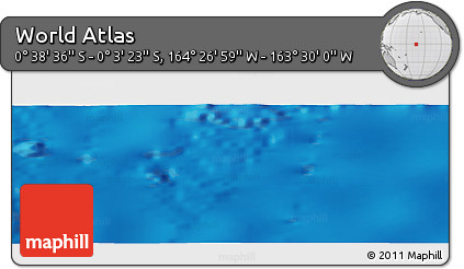 Physical Panoramic Map of the Area around 0° 21' 0" S, 163° 58' 29" W