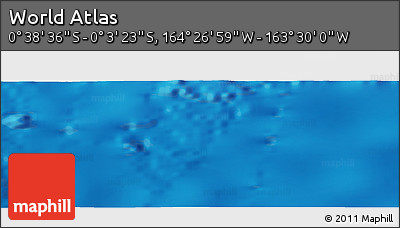 Physical Panoramic Map of the Area around 0° 21' 0" S, 163° 58' 29" W