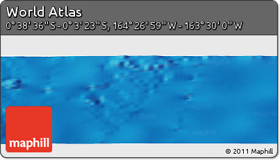 Physical Panoramic Map of the Area around 0° 21' 0" S, 163° 58' 29" W