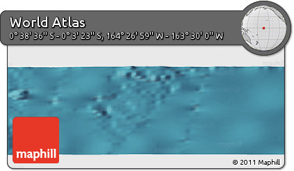 Satellite Panoramic Map of the Area around 0° 21' 0" S, 163° 58' 29" W