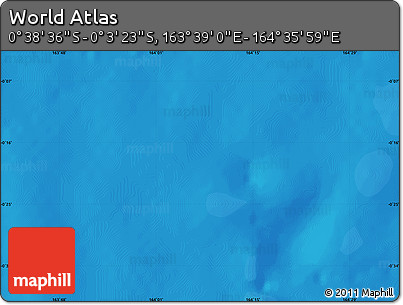 Political Map of the Area around 0° 21' 0" S, 164° 7' 30" E