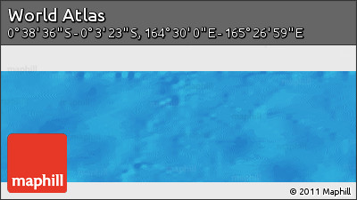 Shaded Relief Panoramic Map of the Area around 0° 21' 0" S, 164° 58' 29" E