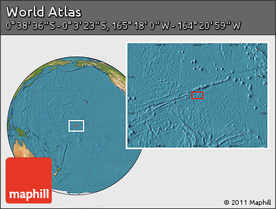 Satellite Location Map of the Area around 0° 21' 0" S, 164° 49' 29" W